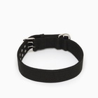 Ошейник, 80×4.9 см, ОШ 65-75 см, четырёхслойный, полиэстер, чёрный - Фото 3