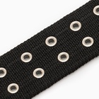 Ошейник, 80×4.9 см, ОШ 65-75 см, четырёхслойный, полиэстер, чёрный - Фото 8