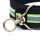 Ошейник четырехслойный светоотражающий с вертлюгом, 71×5 см, ОШ 55-65 см, чёрный - Фото 5