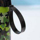 Бутылка для воды пластиковая «Милитари», 500 мл, 6×6×23 см, цвет зелёный - Фото 4
