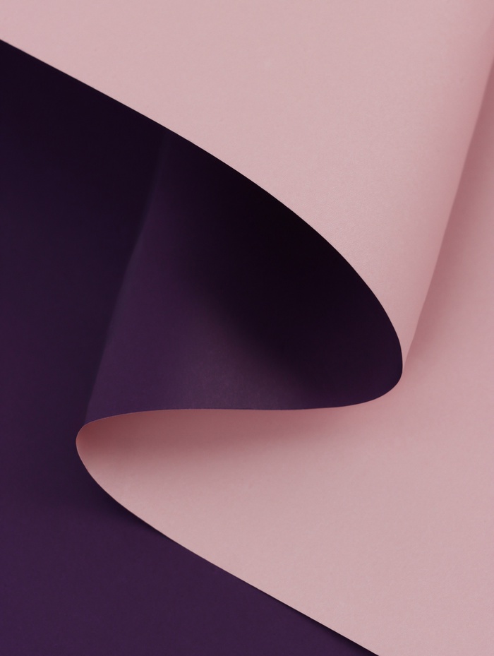 Плёнка матовая двухсторонняя «Эссенс», сиреневый - розовый, 57×57 см - Фото 1