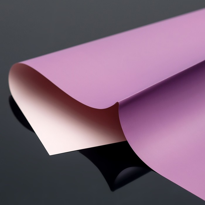 Плёнка матовая двухсторонняя "Эссенс", сиреневый - розовый , 57 х 57 см - Фото 1