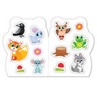 Раскраски с наклейками «Озорные зверята» №1, набор 4 шт., по 12 стр. - Фото 3