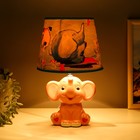 Лампа настольная с абажуром "Слонёнок розовый" Е14 40W 32,5х20х20 см - Фото 3
