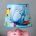 Лампа настольная с абажуром "Слонёнок розовый" Е14 40W 32,5х20х20 см - Фото 4