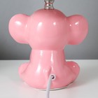 Лампа настольная с абажуром "Слонёнок розовый" Е14 40W 32,5х20х20 см - Фото 8