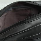Сумка женская, отдел на молнии, наружный карман, длинная цепь, цвет чёрный - Фото 4