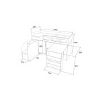 Детская кровать-чердак «Астра 8», цвет дуб шамони/венге 3969432 - фото 51995