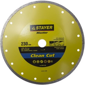 

Круг отрезной STAYER 36675-230, алмазный, сплошной, мокрый рез, 22,2х230 мм