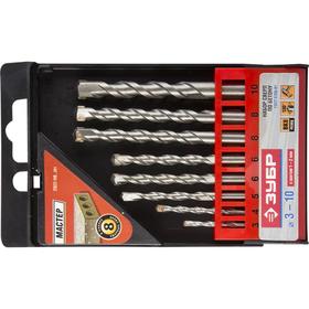 

Набор сверл ЗУБР 2922-H8, по бетону, ударные, 3-10 мм, 8шт