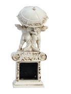 Часы настольные интерьерные каминные «Ангелы под зонтом», h=26 см - Фото 4