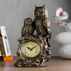 Часы настольные каминные "Две совы", золото - фото 298099930