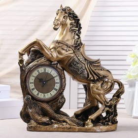 Часы настольные каминные 'Конь', 55 х 48 х 22 см