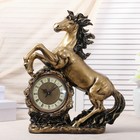 Часы настольные "Конь", цвет  золото, 51х39х17 см  микс - Фото 1
