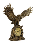 Часы настольные интерьерные каминные «Орел расправил крылья», h=35 см - Фото 2