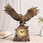 Часы настольные каминные "Орел расправил крылья", 35 см, золото - Фото 4