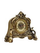 Часы настольные интерьерные каминные, 21×19 х 6.5 см, d=7 см, золото - Фото 3