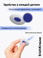 Ластик с держателем ErichKrause «SmartWay Triangle», треугольный, средней жёсткости, гипоаллергенный, в пакете с европодвесом - Фото 4