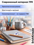 Ластик с держателем ErichKrause «SmartWay Triangle», треугольный, средней жёсткости, гипоаллергенный, в пакете с европодвесом - Фото 6