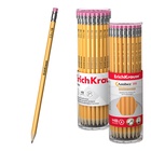 Карандаш чернографитный ErichKrause. Amber 101, НВ, с ластиком, шестигранный, деревянный, жёлтый корпус - Фото 8