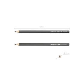 

Набор карандашей чернографитных НВ, 2.2 мм, ErichKrause Jet Black 100, шестигранные, из отборной древесины, в блистере