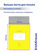 Тетрадь 12 листов ErichKrause «Классика Bright», в линейку, обложка мелованный картон, блок офсет, белизна 100%, жёлтая - Фото 6