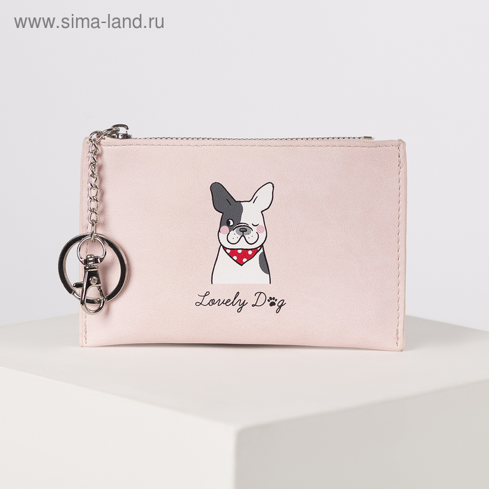 Кошелёк, отдел на молнии, цвет розовый - Фото 1