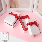 Коробочка подарочная под набор «Рафаэлло», 5×8 см, бело-красная (полезная часть 4.5×7.5 см,) - Фото 6