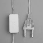 Гирлянда "Нить" 2 м с насадками "Снежинка матовая", IP20, прозрачная нить, 36 LED, свечение синее, фиксинг, 220 В - Фото 4