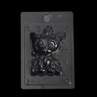 Пластиковая форма для мыла "Котенок с бантом" 7х3х9,5 см - Фото 2