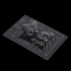 Пластиковая форма для мыла "Котенок с бантом" 7х3х9,5 см - Фото 3