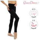 Лосины для гимнастики и танцев Grace Dance, р. 32, чёрная - Фото 1