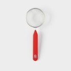 Сито для просеивания Доляна «Хозяюшка», d=8 см, цвет красный - Фото 1