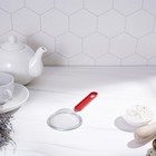 Сито для просеивания Доляна «Хозяюшка», d=8 см, цвет красный - Фото 4