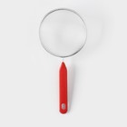 Сито для просеивания Доляна «Хозяюшка», d=12 см, красное - Фото 1