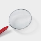 Сито для просеивания Доляна «Хозяюшка», d=14 см, красное - Фото 4