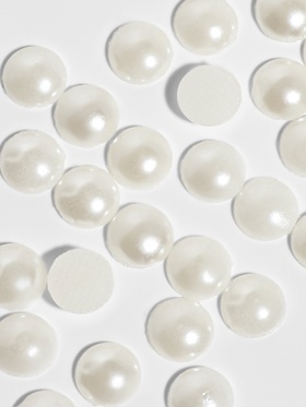 Стразы термоклеевые «Жемчуг», d=6 мм, 100 шт. (комплект 11 шт)