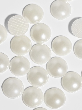 Стразы термоклеевые «Жемчуг», d=8 мм, 50 шт. (комплект 5 шт)