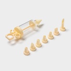 Шприц кондитерский «Сластёна», 8 насадок, 17×5×5 см, МИКС - Фото 2