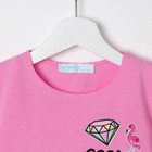 Футболка для девочки KAFTAN "Бриллиант", розовая, р. 32 (110-116 см) 5-6 лет - Фото 2