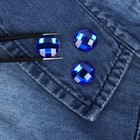 Стразы термоклеевые «Круг», d = 14 мм, 10 шт, цвет синий - Фото 2