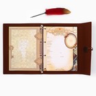 Родословная книга «Наш род», с пером, 56 листов, бордо, 35×25 см - Фото 15