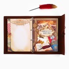 Родословная книга «Наш род», с пером, 56 листов, бордо, 35×25 см - Фото 24