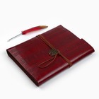 Родословная книга «Наш род», с пером, 56 листов, бордо, 35×25 см - Фото 4