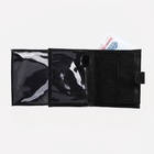 Портмоне мужское на кнопке, 2 в 1, для автодокументов, 4 отдела, для карт, для монет, чёрное - Фото 3