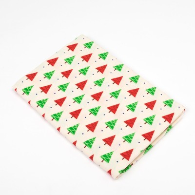Пелёнка детская Ёлочка, 75×120 см, 160 г/м², 100% хлопок, фланель