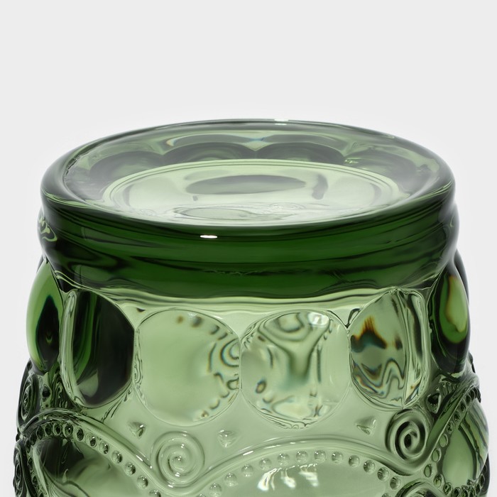 Стакан стеклянный Magistro «Ла-Манш», 220 мл, цвет зелёный - фото 1884881251