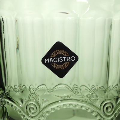 Стакан Magistro «Ла-Манш», 220 мл, стекло, зелёный
