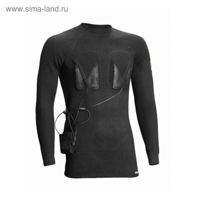 Термобелье, кофта с подогревом Arctic Merino Wool, черная, 56-58, рост 158-164 см, 7 - 26 ч, 5200 мАч - Фото 1