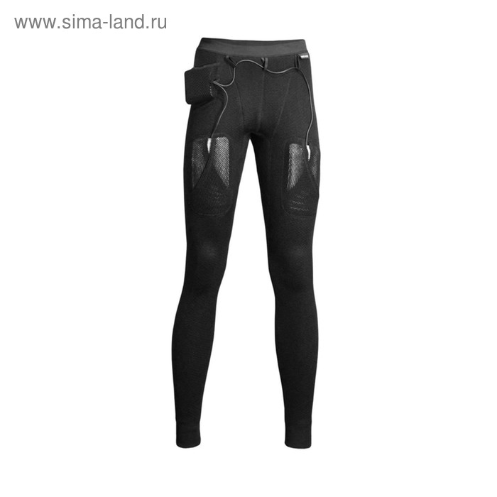 Термобелье, брюки с подогревом Arctic Merino Wool, черные, 44-46, рост 192-200 см, 8 - 30 ч, ДУ, 6000 мАч - Фото 1